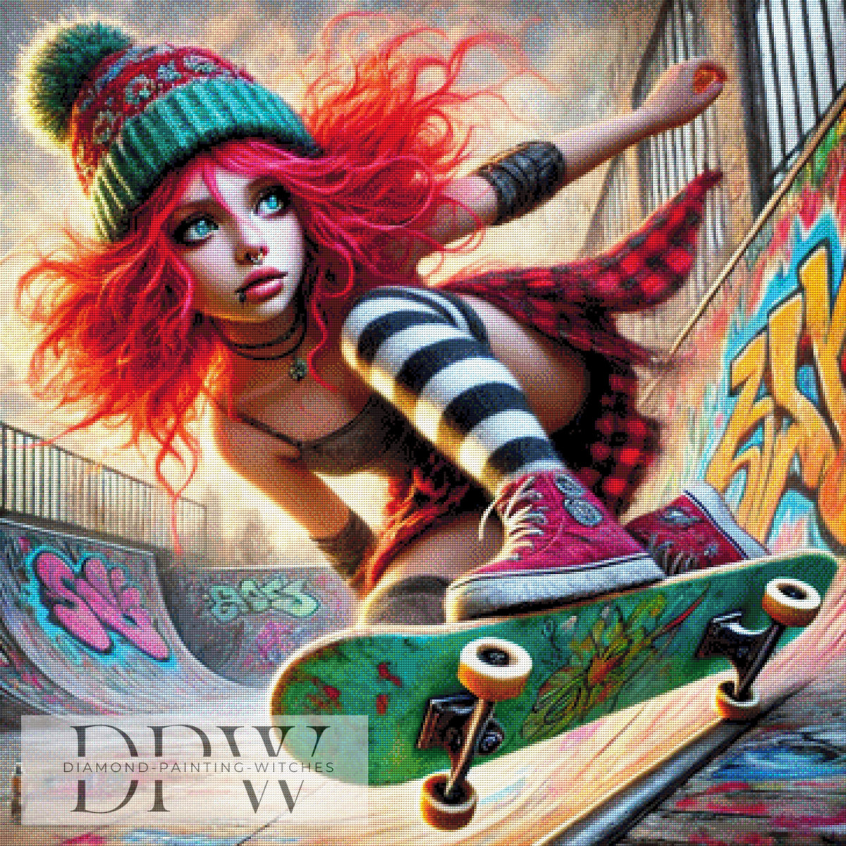 Skatergirl by Casalla Vendetta, mit 410 Farben