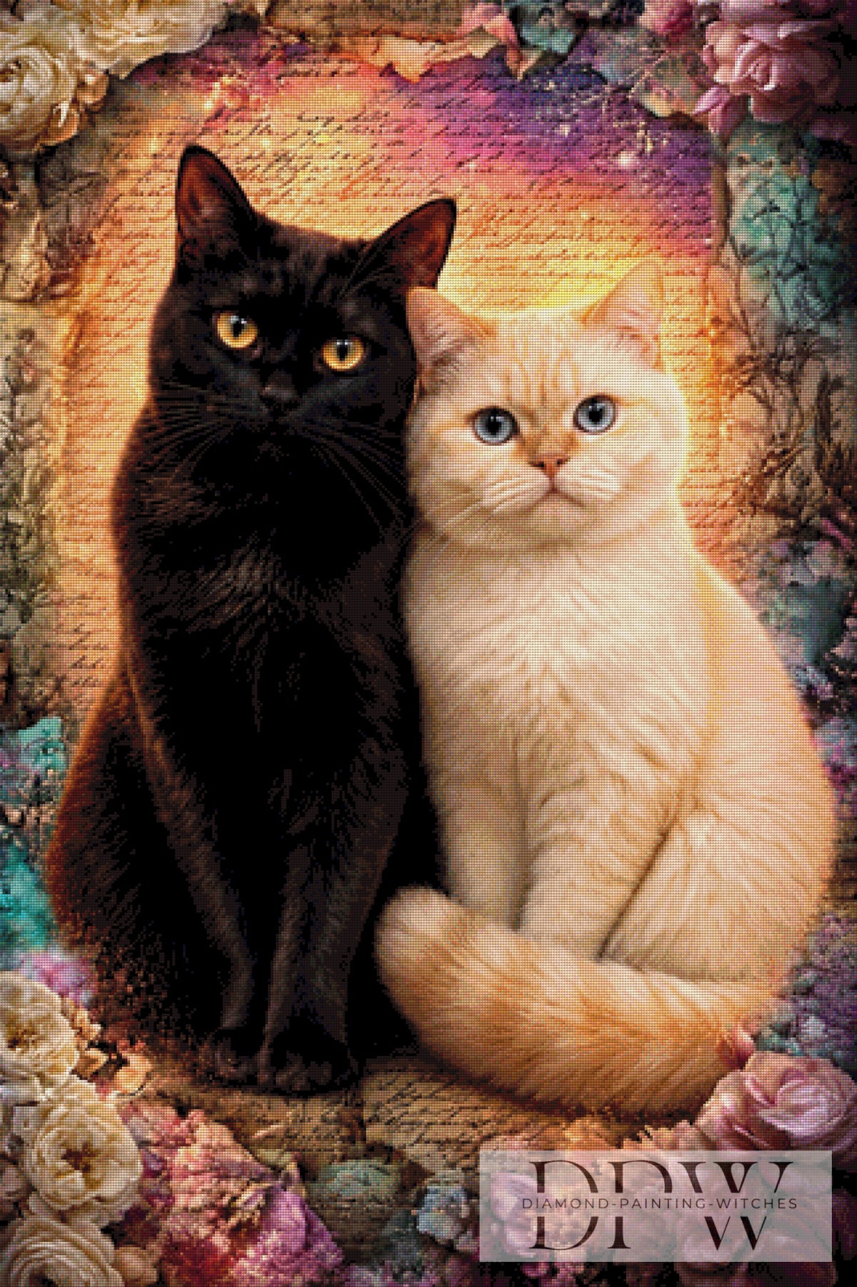 ellufijaによる「Cat Buddys」、260色使用