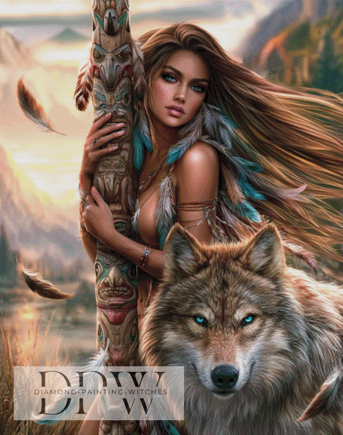 Hüterin des Silberwolfs by Elly_A.I. mit 200 Farben