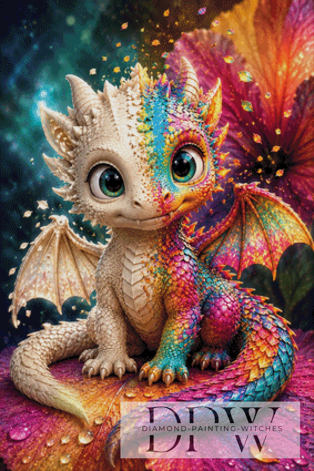 Biggilee_Art作「Funkeldrache」、380色使用