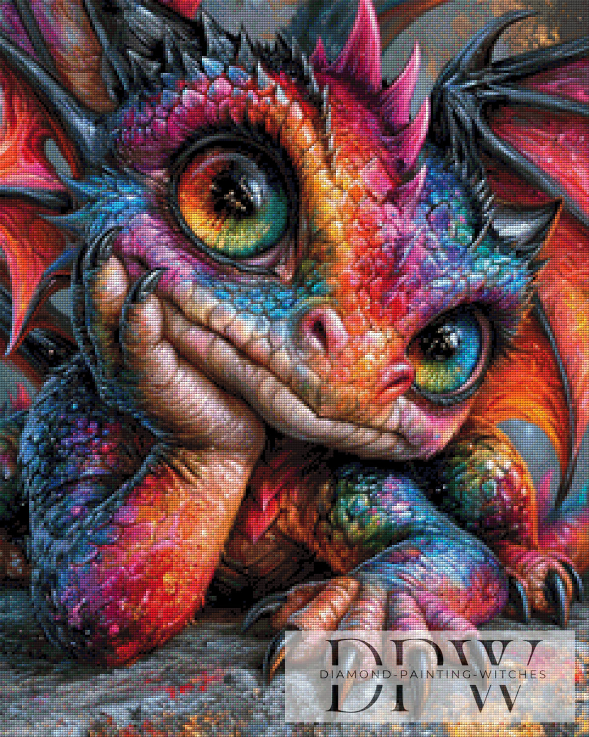 Fantasy Dragon by CleoDora mit 300 Farben