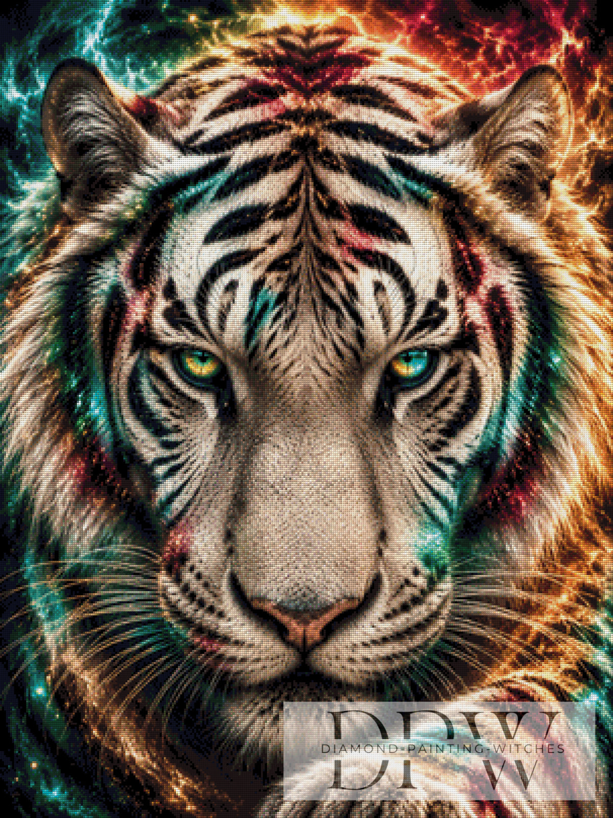 Biggilee_Art作「Nebula Tiger」、270色使用