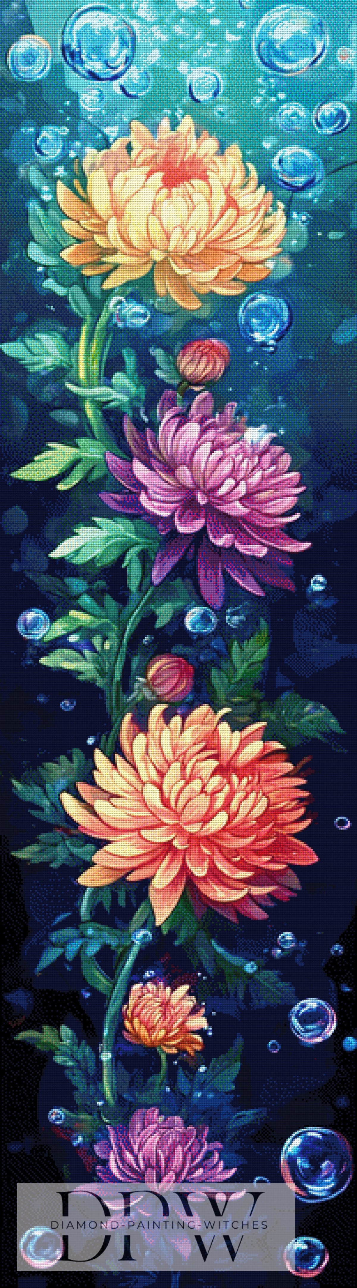 Aqua Flowers by Luna（350色）