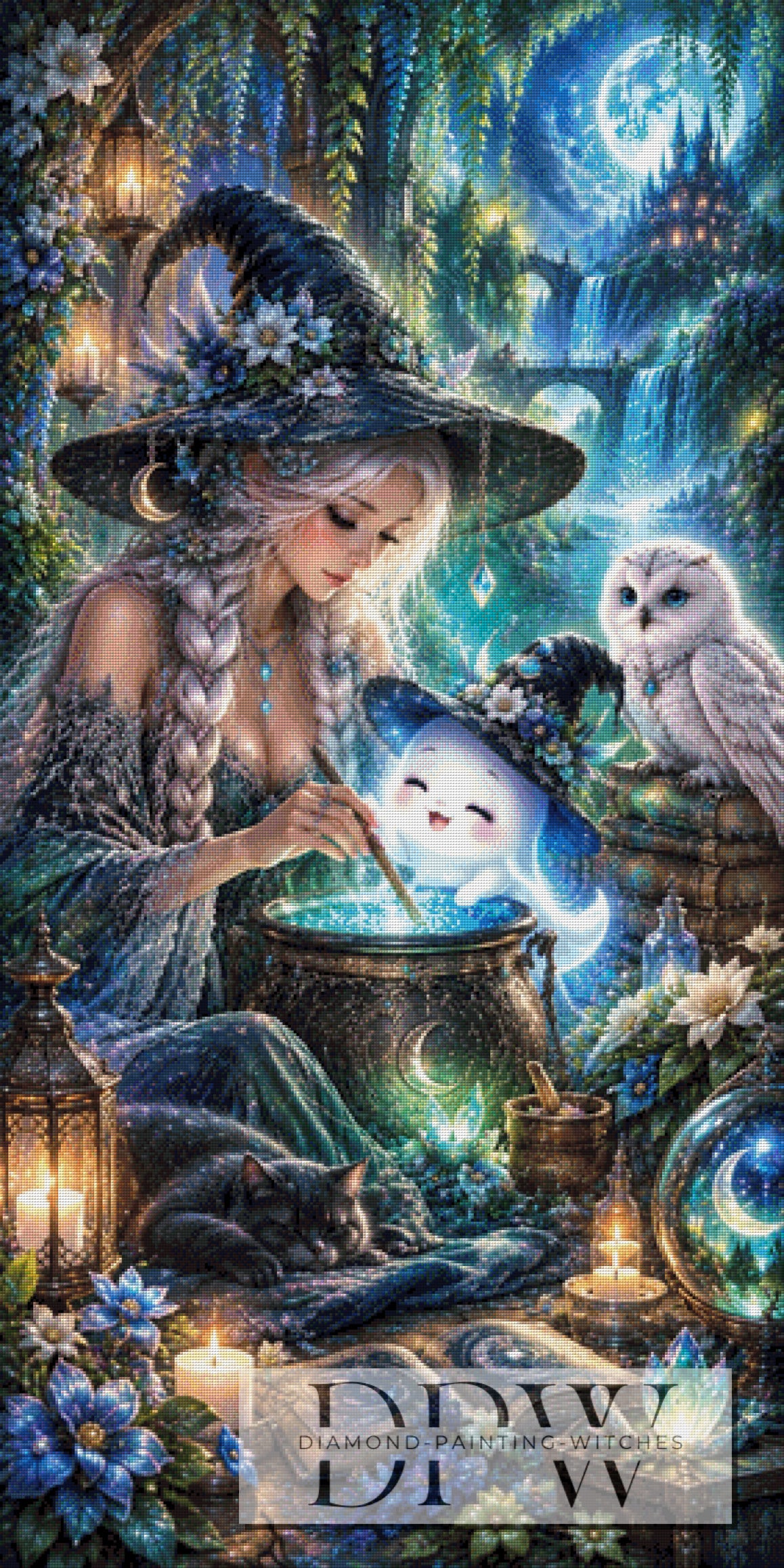 Magic Lesson in the Witch's Forest by Elly_A.I. with 290 colors
