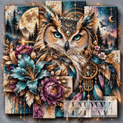 Panel Dreams - Eule by theA.art mit 270 Farben
