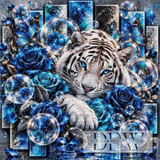 Panel Dreams - Weißer Tiger by theA.art mit 180 Farben