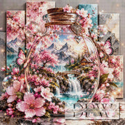 Panel Dreams - Frühlingsglas by theA.art mit 350 Farben