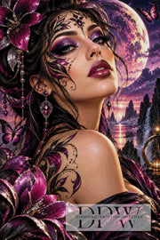 Violette Mondmagie by Biggilee Art mit 200 Farben