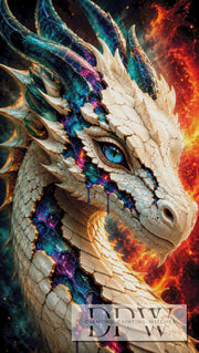 Der weiße Feuerdrache by Biggilee Art mit 320 Farben