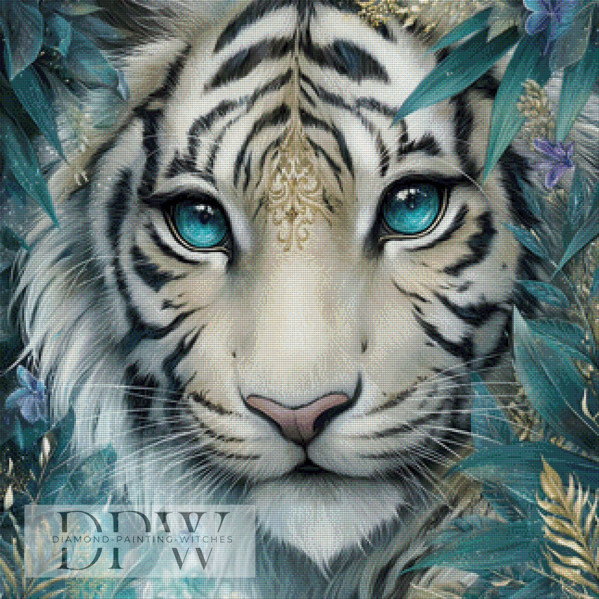 White Tiger by Sweet_Loco_AI with 180 colors