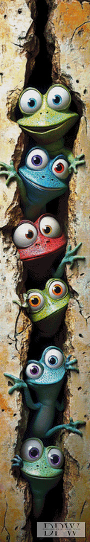 Froggy Crack in the Wall by Pixxel Pics mit 270 Farben