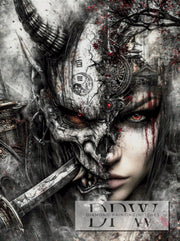 Oni-Dämon by Sweet_Loco_AI mit 100 Farben