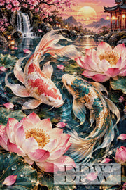 Tanz der Lotus-Koi by Biggilee Art mit 310 Farben