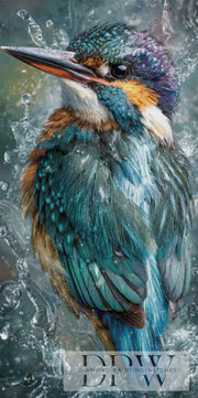 Splash Kingfisher by Pixxel Pics mit 230 Farben