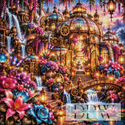 Panel Dreams - Blumenluftschloss by theA.art mit 400 Farben