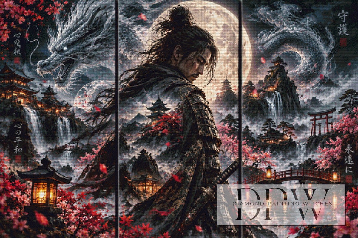 Mehrteiler - Samurai Dragon by theA.art 3 Teile
