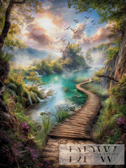 Der Weg durch das Morgenlicht by Elly_A.I mit 270 Farben