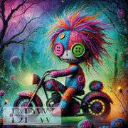 Patchwork Biker by Elly_A.I with 390 colors