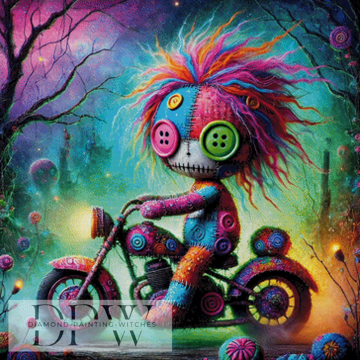 Patchwork Biker von Elly_A.I mit 390 Farben