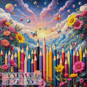 Blue Witch by Artifey, 70x90cm with 110 colors DPW-417