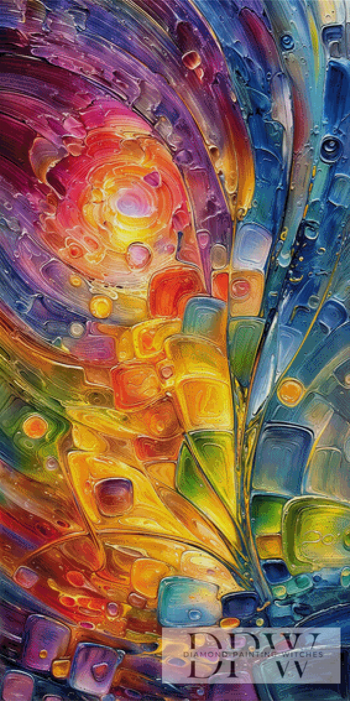 Abstract Flower under the Sun by Pixxel Pics mit 420 Farben