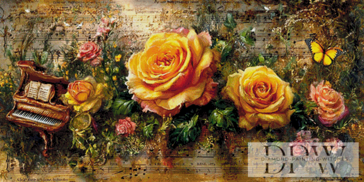 Yellow Roses Symphonie by Pixxel Pics mit 260 Farben