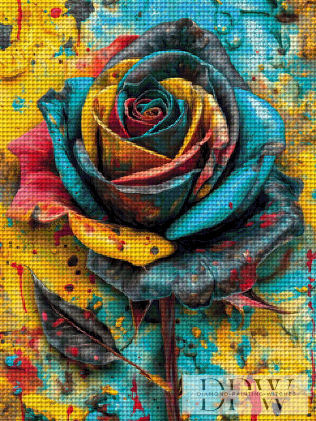 Splash Rose by CleoDora mit 270 Farben
