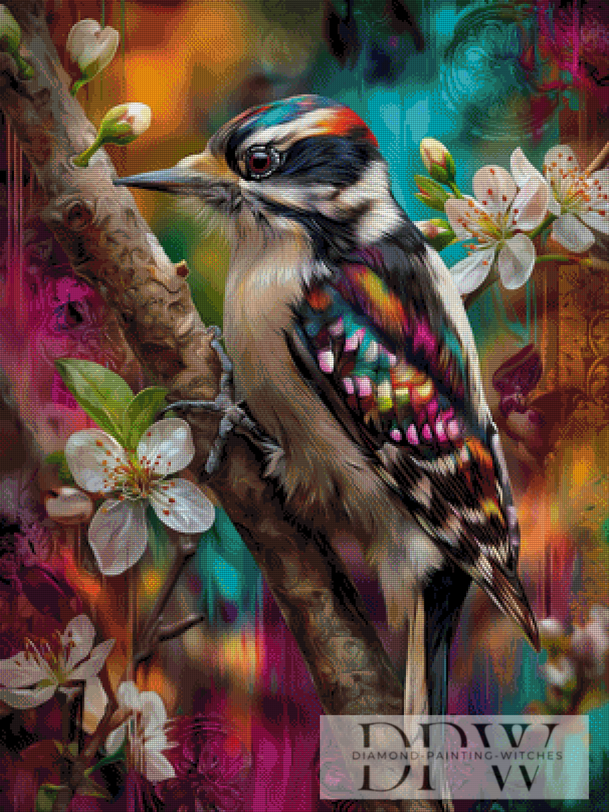 Great Spotted Woodpecker by CleoDora with 300 colors