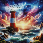 Night Lighthouse by Sunshine, with 320 colors