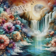 Waterfall Moon by CreatiVart with 280 colors