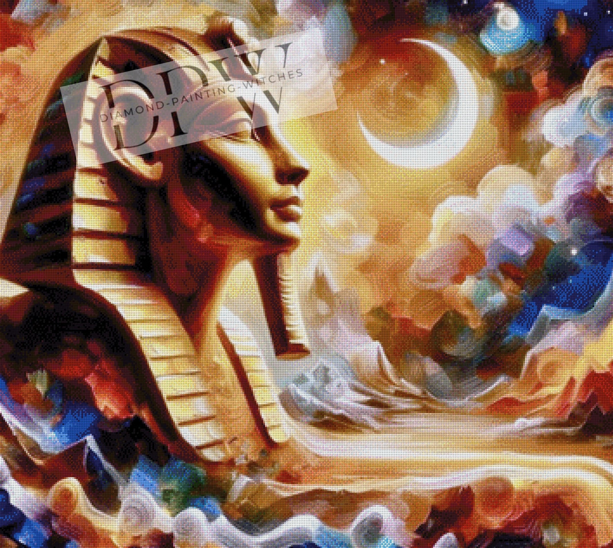 Sphinx Night by Moonlight with 280 colors