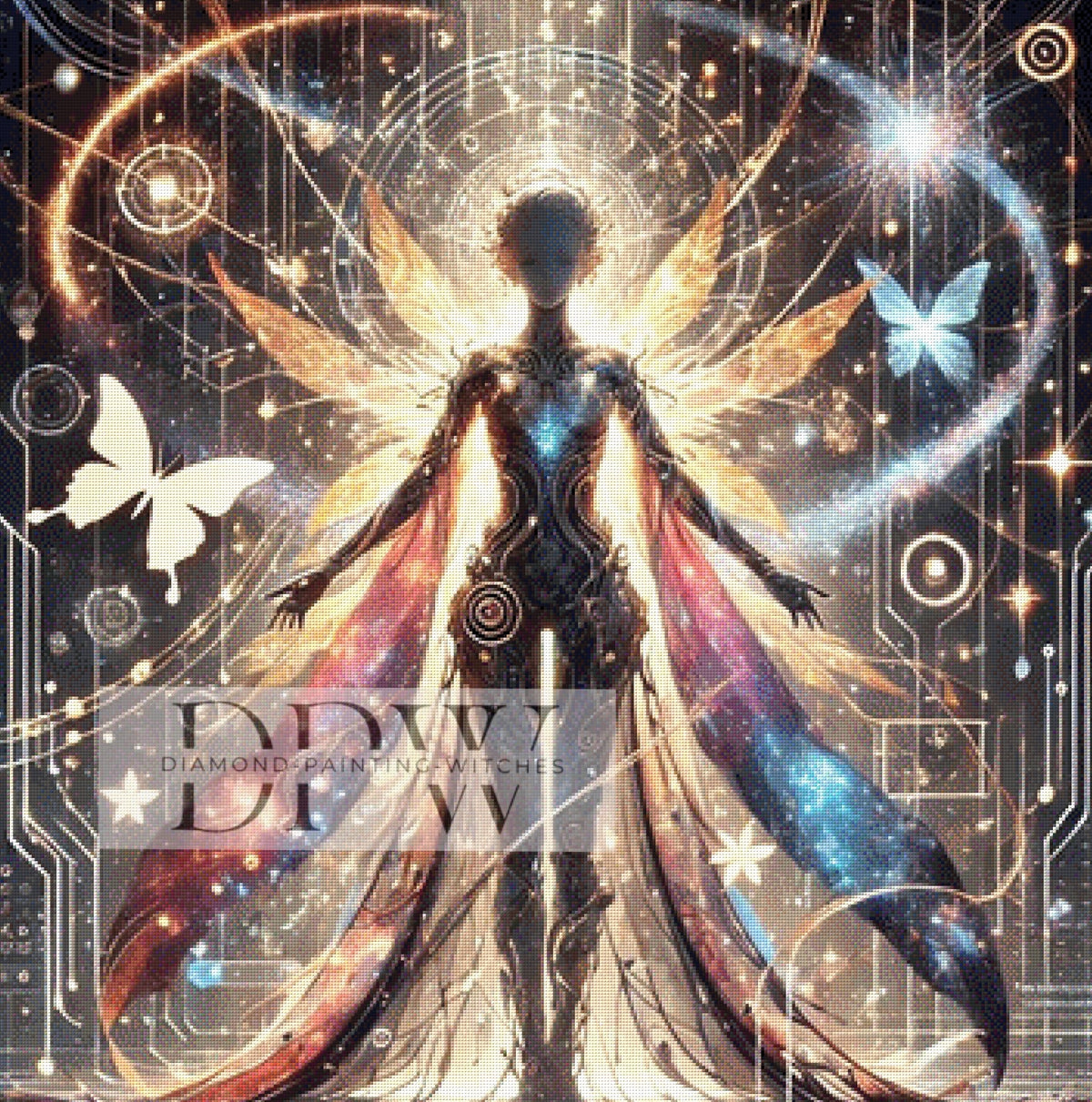 Magical Times by QN, 100x100cm with 350 colors DPW-457