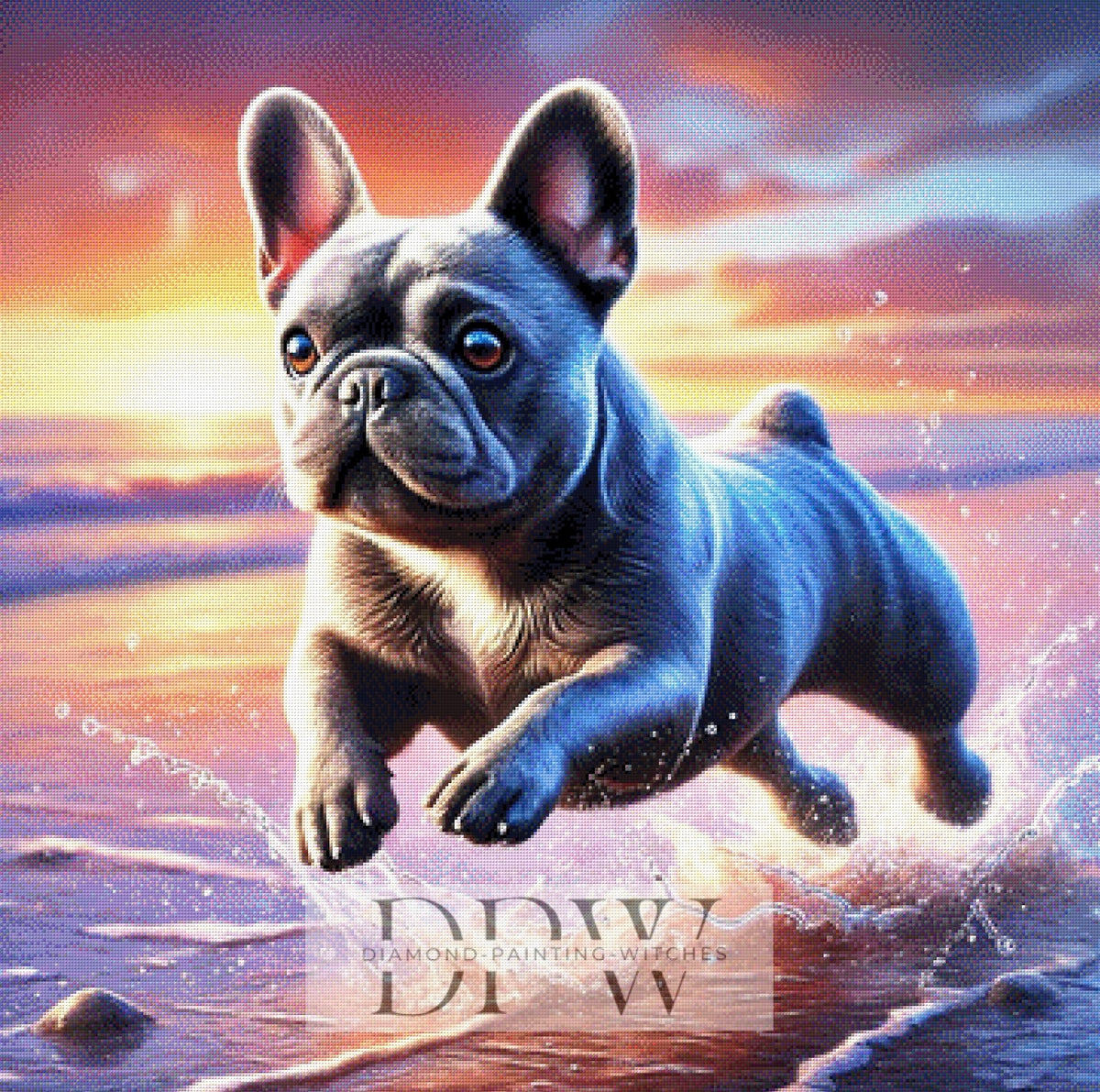 Bully on the beach by CreatiVart, with 225 colors