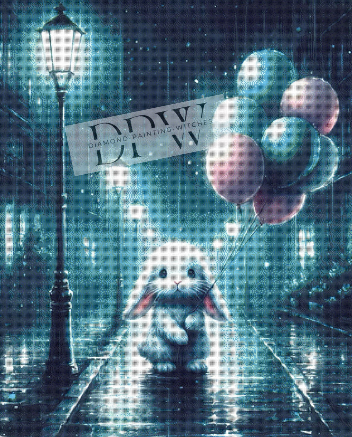 Sad Bunny in Rain by Casalla Vendetta, mit 100 Farben