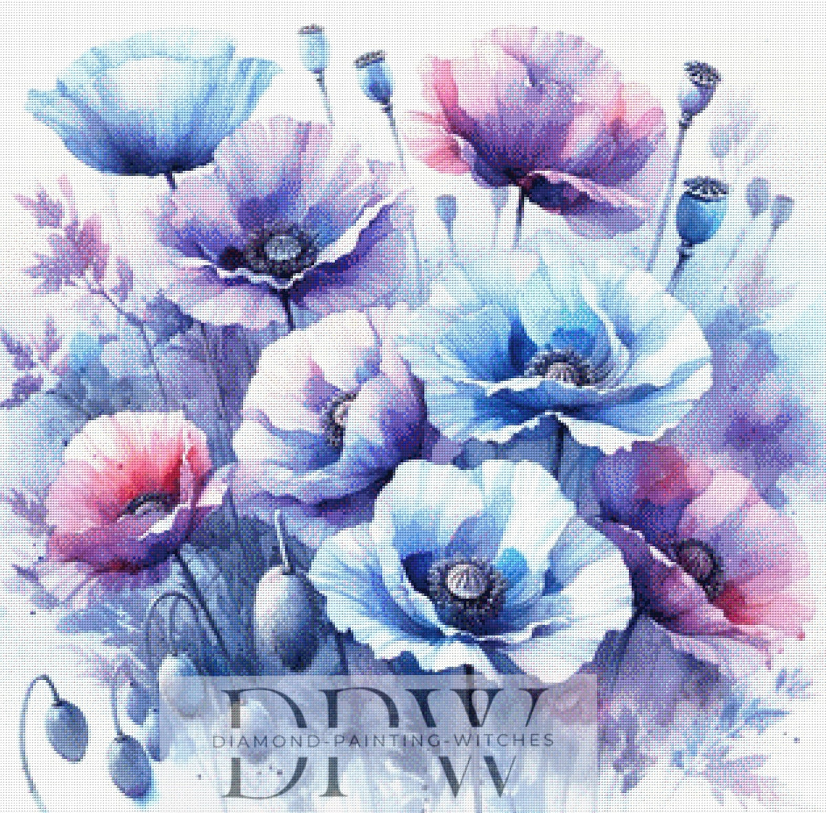 Magical Times by QN, 100x100cm with 350 colors DPW-457