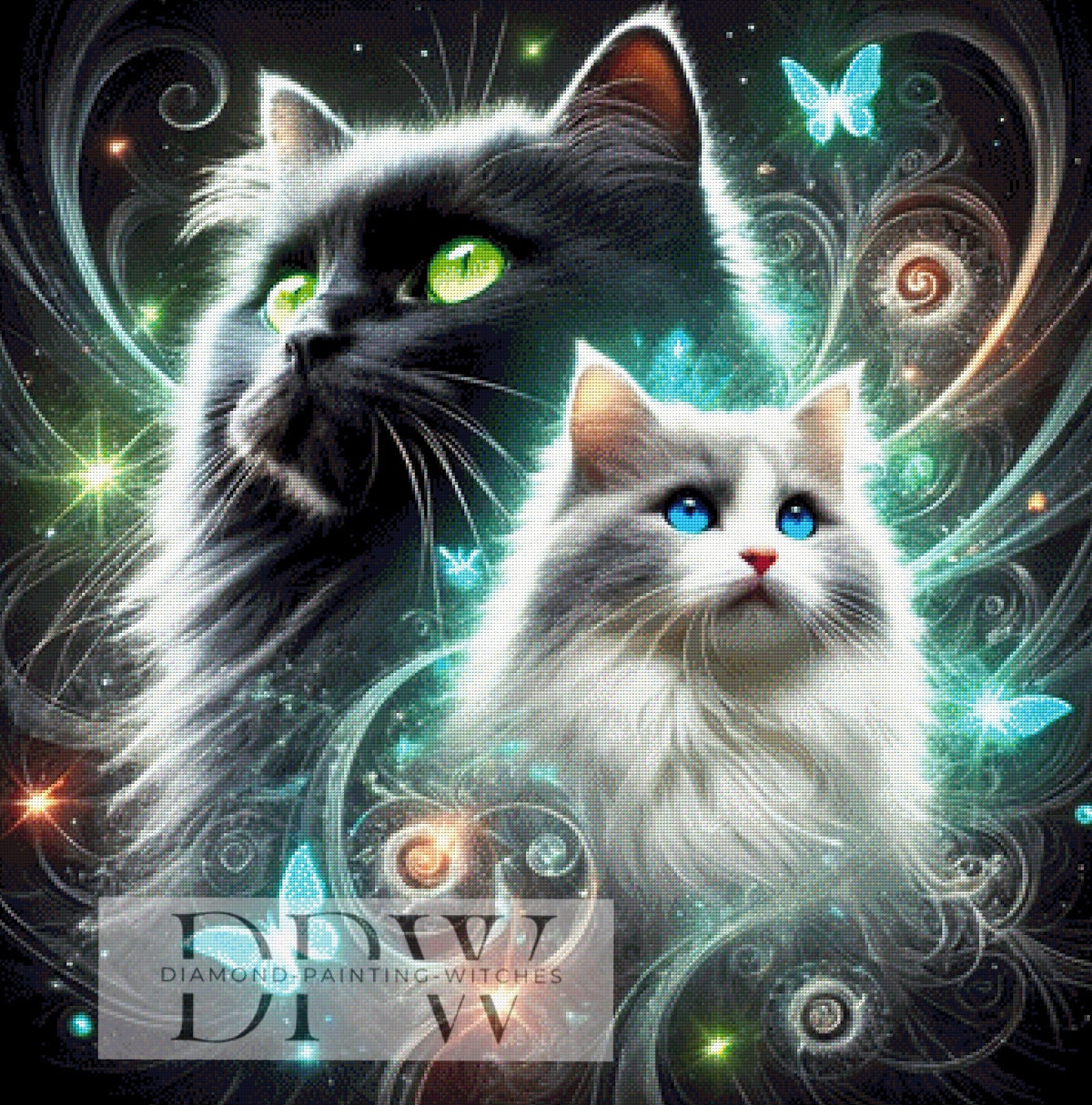 Magical Times by QN, 100x100cm with 350 colors DPW-457