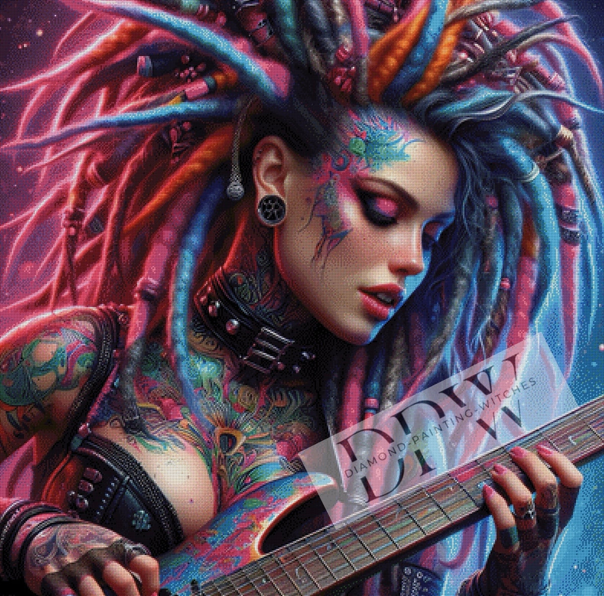 Rasta Punk Girl by CreatiVart, with 300 colors