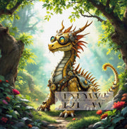 Steampunk Drache by QN, mit 260 Farben