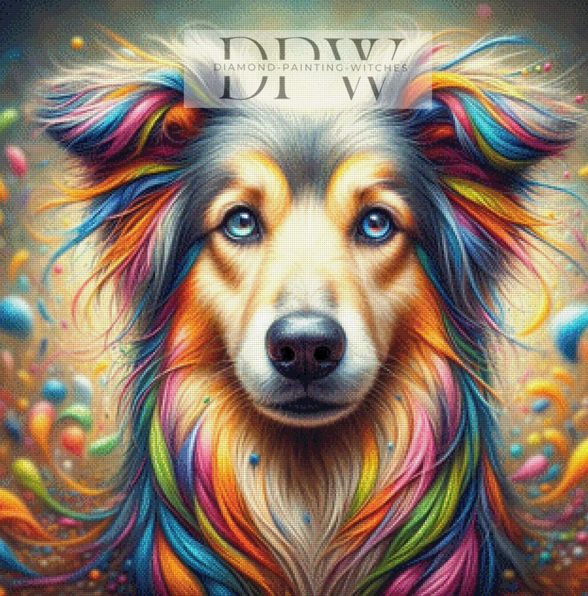 Magical Times by QN, 100x100cm with 350 colors DPW-457