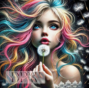 Blue Witch by Artifey, 70x90cm with 110 colors DPW-417