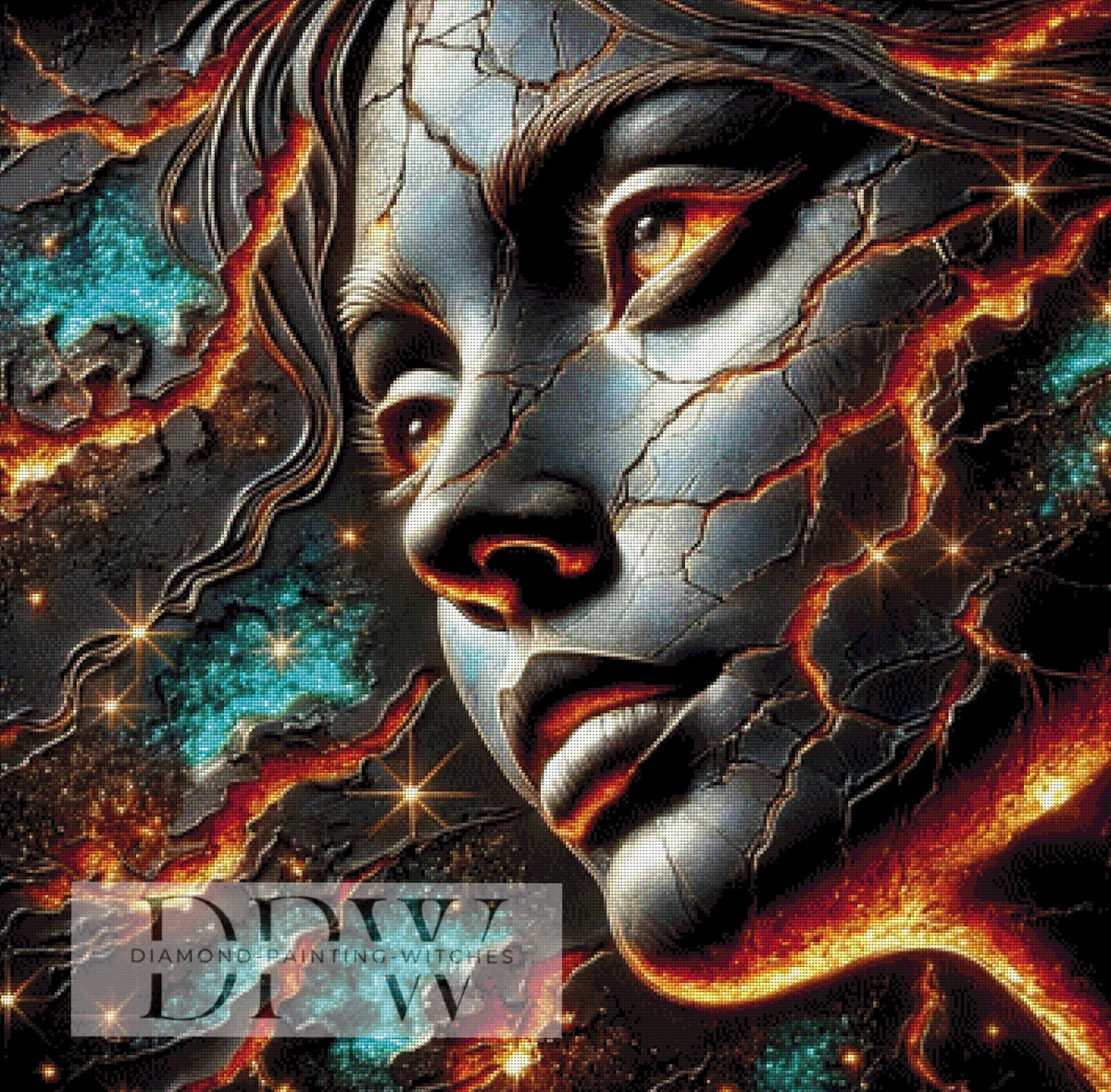 Lava Grid Face by Casalla Vendetta, mit 235 Farben