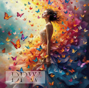 Blue Witch by Artifey, 70x90cm with 110 colors DPW-417