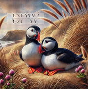 Puffin pair by CreatiVart, with 240 colors
