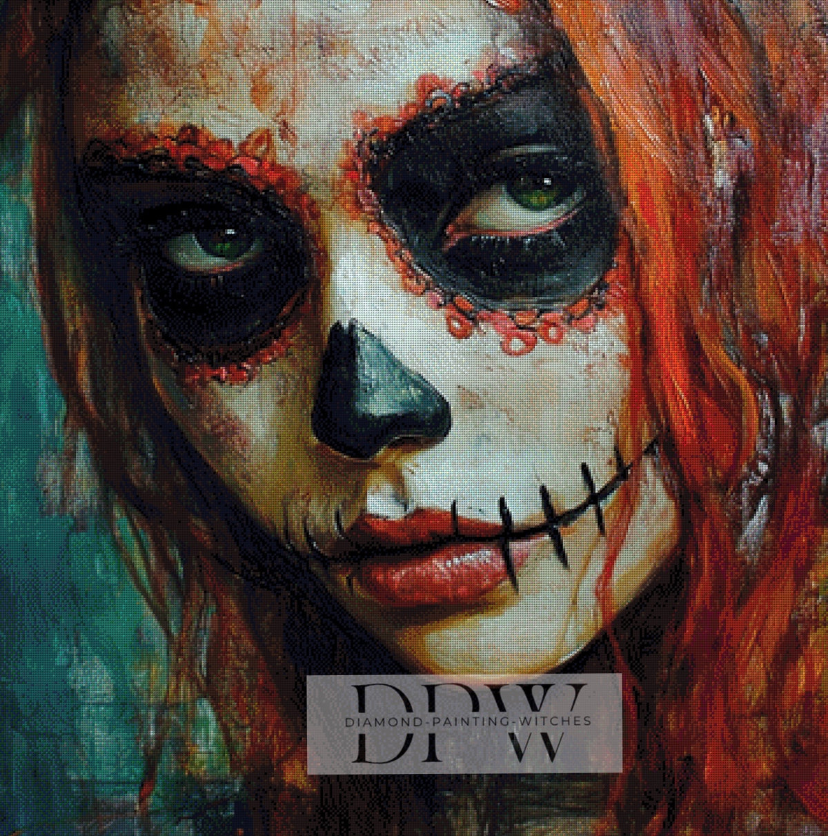 Guardian Angel作「Creepy Muerta」、90x90、200色
