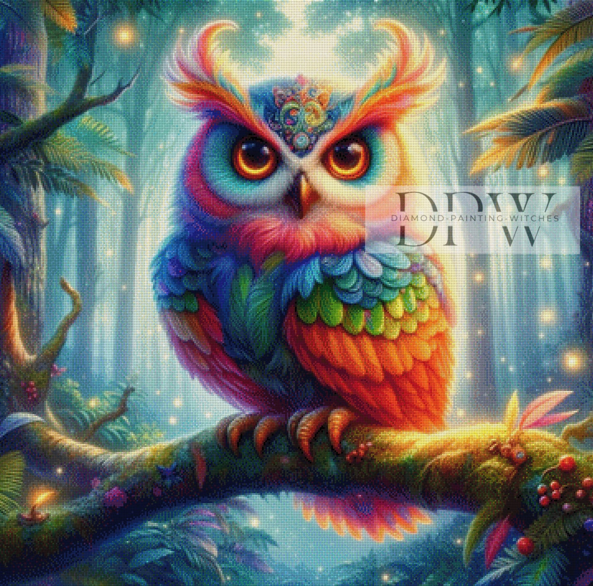 Luna作「Colorful Owl」、390色使用