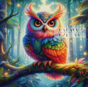 Luna作「Colorful Owl」、390色使用