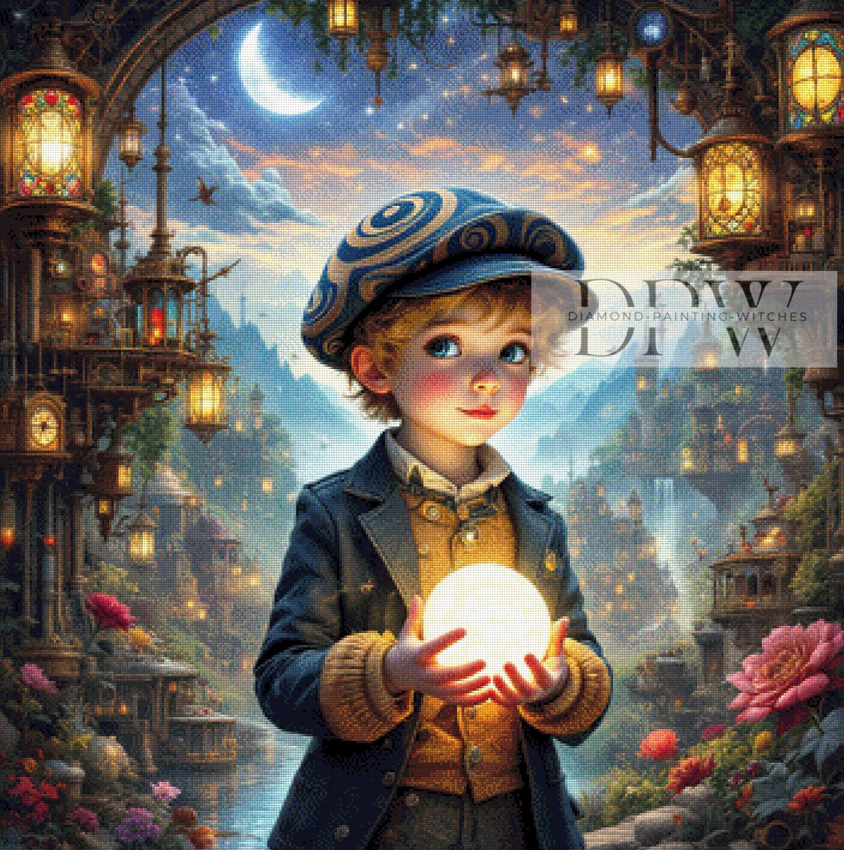 Blue Witch by Artifey, 70x90cm with 110 colors DPW-417
