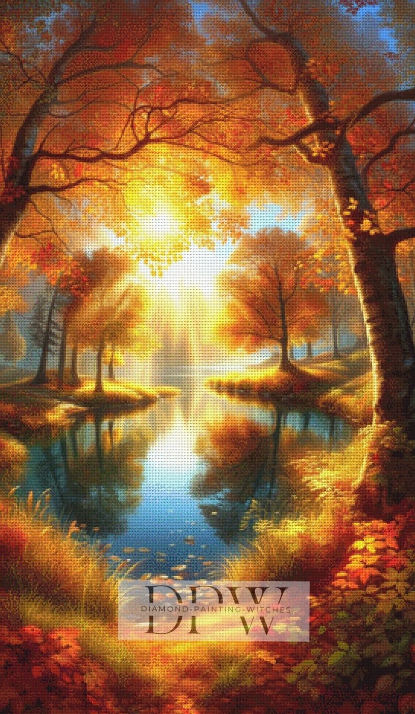 Magical Times by QN, 100x100cm with 350 colors DPW-457