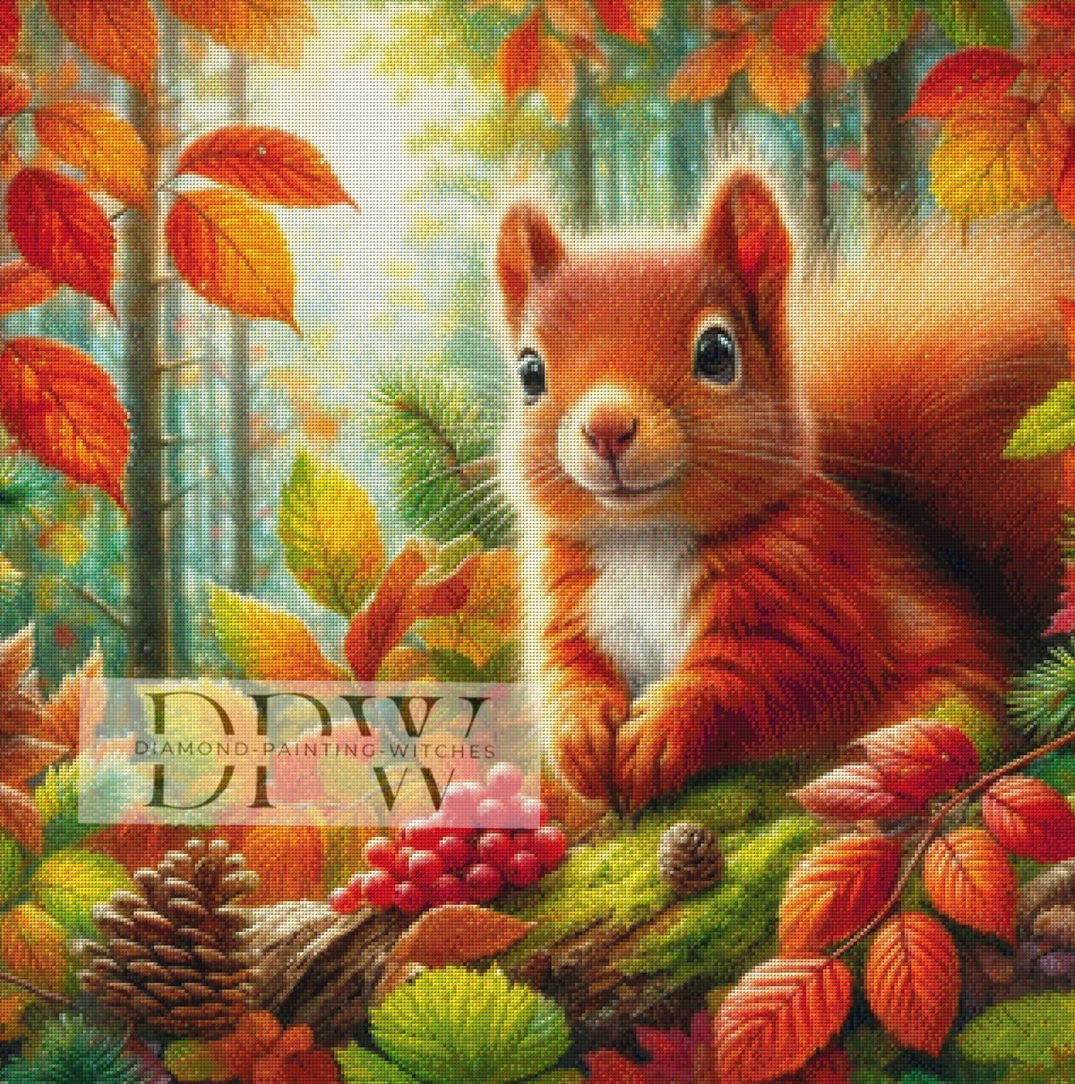 Puschel in the Autumn Forest by CreatiVart, with 260 colors