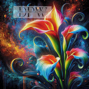 Neon Calla by CreatiVart, mit 360 Farben